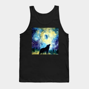 Wolf at Night Tank Top